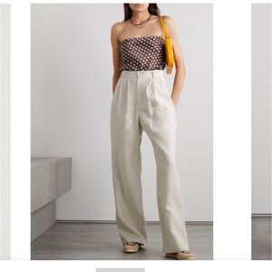 Reformation Straight Leg Linen Trouser